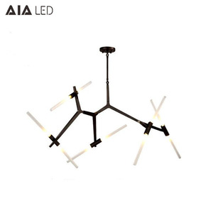 Lampadario Moderno a Forma di Ramo d'Albero, Lampada a Sospensione Creativa Nordica in Alluminio per Quartieri Commerciali e Ville - Product Image 1