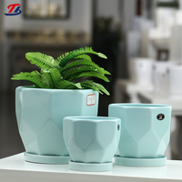 Pots à plantes succulentes nordiques décoratifs pour la maison, grands pots à fleurs en céramique pour plantes d'intérieur