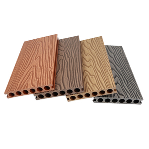 Contemporary Design 18mm Thick Eco-Friendly Waterproof Wear-Resistant WPC Flooring <b>Brushed</b> Finish Made Teak Exterior Basement - Product Image 1