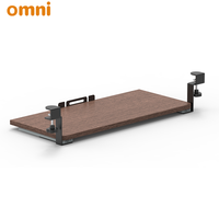 Plateau de clavier d'ordinateur à pince sous la table accessoires de bureau