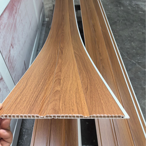 Nhà Máy giá bán buôn đôi rãnh chống cháy nội thất sử dụng PVC Tấm trần cho nội thất treo trang trí - Product Image 5