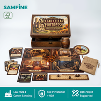 Jeu de société Tabletop Quest pour l'apprentissage sans écran, aides pédagogiques, qualité ISO 9001, finition douce au toucher, boîte rigide de 310 g/m²