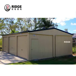 China atacado profissionalizado kit montado pré-fabricado metal shed garagem