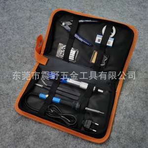 Popular leather soldering iron set, portable hardware repair bag, tool bag, Oxford cloth large storage bag, multiple colors. - Product Image 5