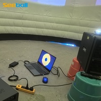 Proyector Seeball, lente ojo de pez, Chip de 0,67 pulgadas, proyectores DLP y 3LCD para Domo y pantalla esférica, lente de vidrio HD
