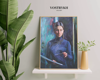 Porträtmalerei nach Foto, Wandkunst Auftragsgemälde auf Leinwand, Personalisierte Geschenkideen für die Ehefrau