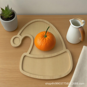 Bandejas de bambú con temática navideña, en forma de árbol, reno y gorro de Papá Noel, para servir frutas, postres, decoración para fiestas navideñas - Product Image 4