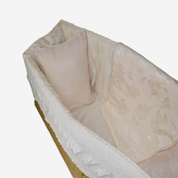 XZR-65 Couverture et matelas en tissu satiné Capiton de style européen pour cercueil, fournisseur d'accessoires funéraires