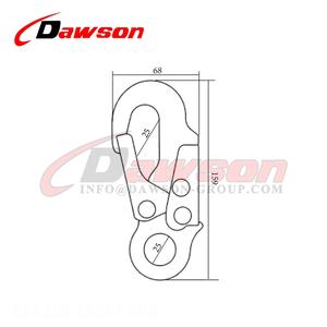 Gancho de presión de cuerda sobre moldeado de plástico aislado dieléctrico de alta calidad DAWSON - Product Image 2