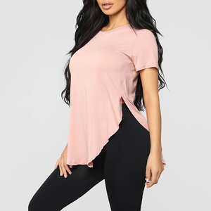 Camiseta de cuello redondo para <span class=keywords><strong>mujer</strong></span> con logotipo personalizado OEM, Camiseta holgada en blanco de gran tamaño de calidad de lujo de alta elasticidad para <span class=keywords><strong>mujer</strong></span>, camiseta de fondo <span class=keywords><strong>Cruel</strong></span> - Product Image 4