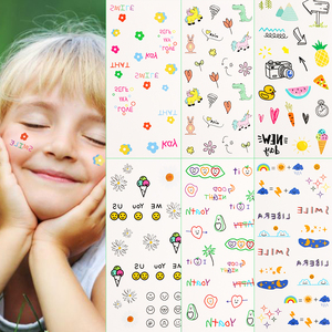 Nhà Máy Tùy Biến Bán Buôn Trẻ Em Không Thấm Nước Tạm Thời Cơ Thể Hình Xăm Sticker Độ Bền In Thiết Kế - Product Image 3