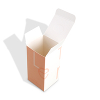 Boîte en carton blanc mat minimaliste personnalisée avec impression de logo, pliable, pour coffret cadeau de parfum
