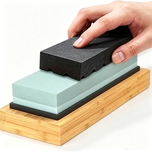 Pierre à aiguiser double face en corindon blanc, grain 1000 à 8000, écologique et durable, pour <span class=keywords><strong>couteaux</strong></span> de cuisine - Product Image 6
