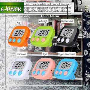 Minuteur <span class=keywords><strong>de</strong></span> cuisine avec écran LCD, design magnétique, commande par bouton - Mini <span class=keywords><strong>chronomètre</strong></span> à compte à rebours pour la cuisine, les études et le travail - Product Image 2