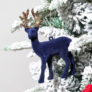 Albero di natale ornamenti di cervo inverno plastica Glitter renna appeso figurina ornamento per la casa simpatici regali di cervo di natale - Product Image 6