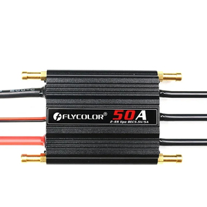 Contrôleur de vitesse ESC brushless étanche Flycolor 50A 70A 90A 120A 150A 2-6S et carte de programmation avec BEC pour bateaux RC - Product Image 1