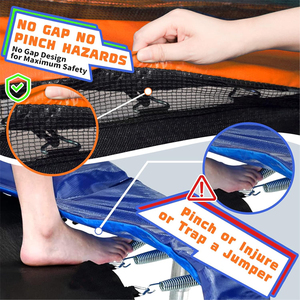 <span class=keywords><strong>Trampoline</strong></span> de fitness professionnel Tengtai pour intérieur ou extérieur, design rectangulaire personnalisé 4 * 6 pieds avec filet de sécurité - Product Image 3