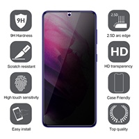 Nouveauté, protection d'écran en verre de confidentialité de haute qualité 2.5D 9H, couverture complète, déverrouillage par empreinte digitale pour Samsung S26 S25 S24 Plus Ultra
