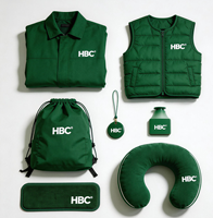 Ensemble de cadeaux d'entreprise promotionnels personnalisés avec logo imprimé en sérigraphie sur coton, outil multifonctionnel