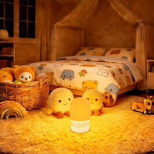 <span class=keywords><strong>Veilleuse</strong></span> LED portable à intensité variable pour chambre d'enfant, sans lumière bleue/scintillement, lumière rouge 1600K 625~630 nm - Product Image 1