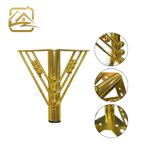 <b>sofa</b> leg factory Multiple heights gold wire leg with beads metal <b>sofa</b> legs iron furniture legs durable for <b>sofa</b> <b>bed</b> and cabinet - Product Image 2