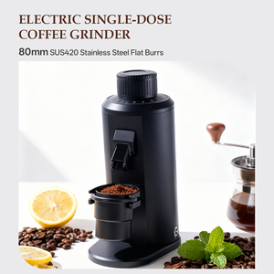 <span class=keywords><strong>Molinillo</strong></span> de Café Cafovo Pro de Alto Rendimiento con Fresas Planas de 80 mm en Acero Inoxidable para Uso Doméstico y Comercial Ligero - Product Image 4