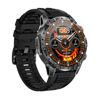 Montre intelligente de plein air TKYUAN 2026 avec boussole, grand écran de 1,7 pouces, 1000 mAh, IP68, contrôle de la musique, lampe de poche, montre intelligente de sport pour hommes