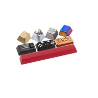 Capuchons de touches de clavier en acier inoxydable CNC, motifs complexes, pour les passionnés de claviers mécaniques