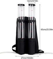 Distributeur de Boissons Créatif en Plastique pour Extérieur, Double Baril Multifonctionnel, Sac à Dos Distributeur de Bière 3L – Promotion Économique