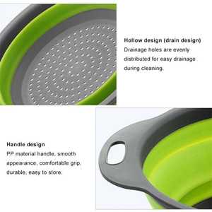 चुजू नई शैली सबसे ज्यादा बिकने वाली सिलिकॉन रसोई फोल्डेबल बर्तन सेट ढह गई - Product Image 5