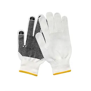 Better Grip String Knit Work Gloves with Single-side PVC Dots