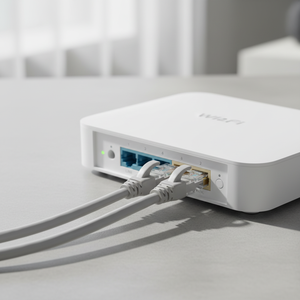 Câble réseau <span class=keywords><strong>Ethernet</strong></span> Gigabit <span class=keywords><strong>Catégorie</strong></span> <span class=keywords><strong>5</strong></span>, paire torsadée 8 conducteurs, connecteur RJ45, 1m, fini - Product Image 2