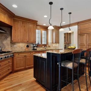 Custom Massief Hout Antiek Hardhout Esdoorn Franse Country Keukenkasten Design - Product Image 3