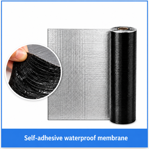 Lámina de Reparación para Techos de Lámina de Hierro de 1.2 mm, Superficie de Papel de Aluminio de Alta Adhesión, Protección UV, Membrana Autoadhesiva Impermeable - Product Image 1