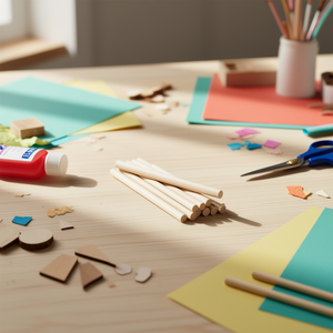 Aste in legno Ilan 3x150mm 35 pezzi per artigianato e progetti fai da te - Product Image 3