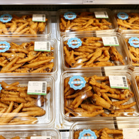 Boîte en plastique transparente jetable en PET avec couvercle, conteneur rectangulaire pour emballages alimentaires asiatiques à emporter