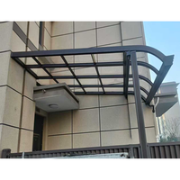 Couverture de terrasse en polycarbonate et aluminium de qualité supérieure avec protection UV pour les devantures de magasins commerciaux
