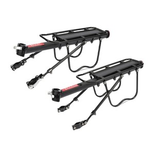 Porte-bagages arrière en alliage d'aluminium pour vélo, fixation rapide détachable, porte-charge pour VTT avec tige d'extension - Product Image 2