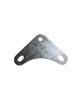 Plaque d'angle galvanisée pour assembler le support d'angle fendu