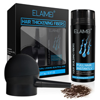 ELAIMEI – Poudre de fibres capillaires densifiantes en spray pour traitement de la perte de cheveux, avec applicateur, marque privée