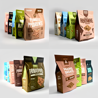 Sacs d'emballage pour aliments pour animaux de compagnie, personnalisés avec logo en feuille de Mylar, de haute qualité, OEM, à 8 soudures latérales, fond carré, pour aliments pour chats