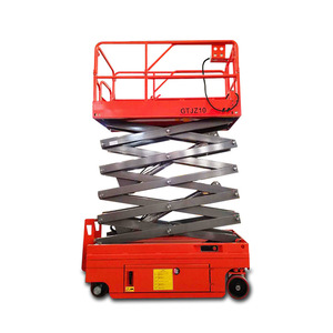 Plataforma de trabajo de elevación de tijera móvil de cuatro ruedas para construcción/Hotel 4-18m - Product Image 6