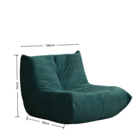 Sillones Puff Gigantes de Fábrica OEM, Sofá Puff de Espuma Viscoelástica ODM, Sofá Esquinero Perezoso Comprimido para Adultos