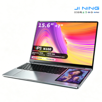 Ordinateur portable professionnel à double écran tactile 15,6''+7'' Intel N100 Quad Core 8 Go de RAM DDR4, prix de gros, ODM & OEM