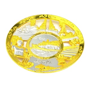 Piastre Metalliche Souvenir Turistiche Personalizzate con Logo Inciso, Placcate Oro e Argento Anticato, Vendita all'Ingrosso - Product Image 2