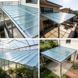 แผ่นหลังคาไฟเบอร์กลาสแบบโปร่งแสงและทึบแสง สีเทา น้ำเงิน แดง เขียว  แผ่นไฟเบอร์กลาส GRP FRP - Product Image 5