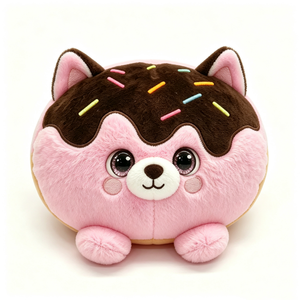 ตุ๊กตาโดนัทแมวสั่งทำพิเศษ ของเล่นตุ๊กตาสัตว์น่ารักธีมอาหาร ขนมหวาน ตุ๊กตาแมวบีบอัดใยฝ้าย PP ขนาด 11-30 ซม. ของขวัญคริสต์มาส - Product Image 2