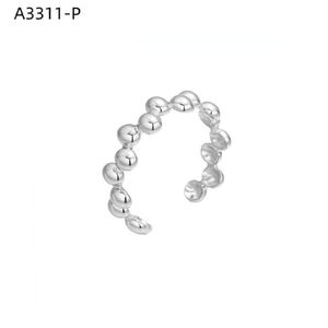 Anillo de moda Amy Amy A3311, forma de bola de acero inoxidable, diseño moderno para mujer, uso diario, regalo, joyería - Product Image 1