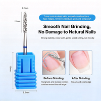 Embout de ponceuse à ongles en diamant de haute qualité pour l'élimination des cuticules et les soins de manucure professionnels