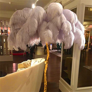 LED <strong>Floor</strong> Light Feather Gold Copper <strong>Floor</strong> <strong>Lamps</strong> <strong>Grey</strong> Ostrich Tripod Standing <strong>Lamp</strong> for Villa Hotel Decoration Lightings - Product Image 1